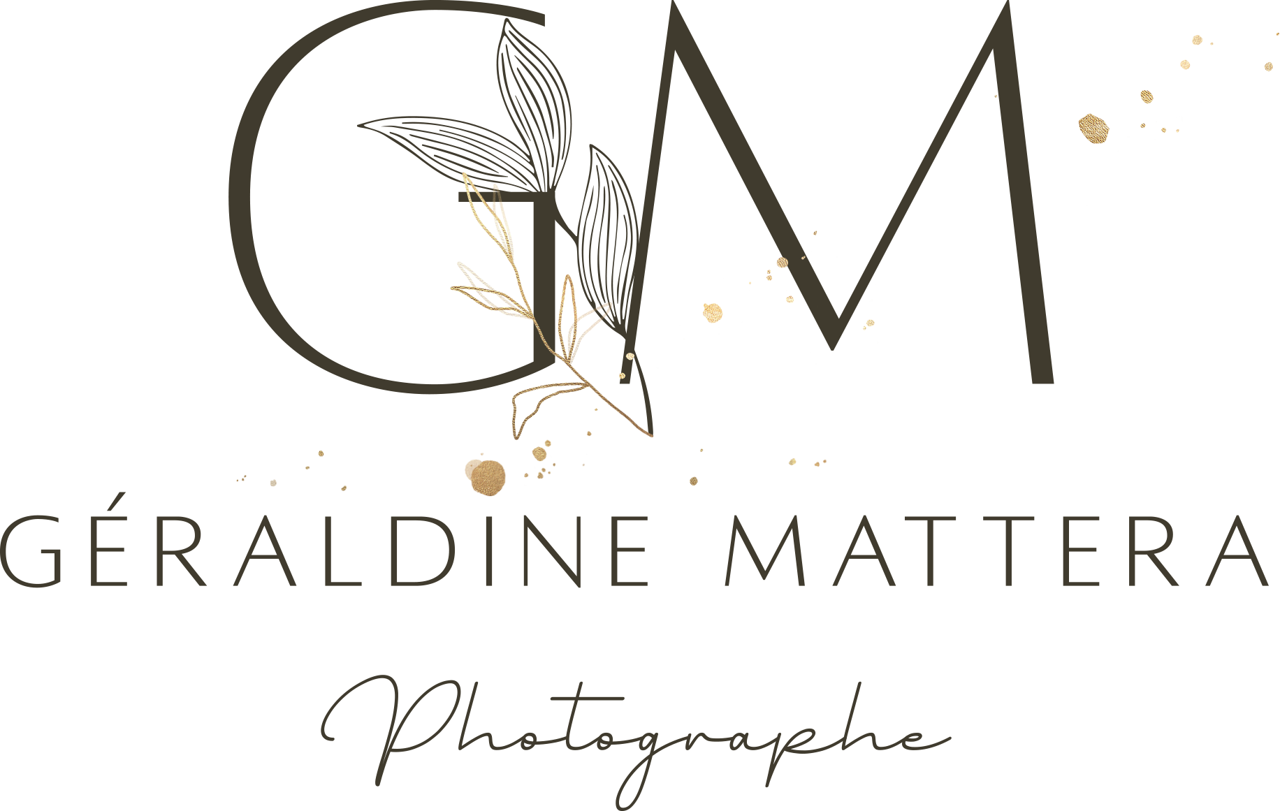 Logo GM Photographe Géraldine Mattera Pontarlier mariage naissance grossesse professionnel